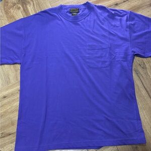 Eddie Bauer Purple Crewneck Pocket Tee